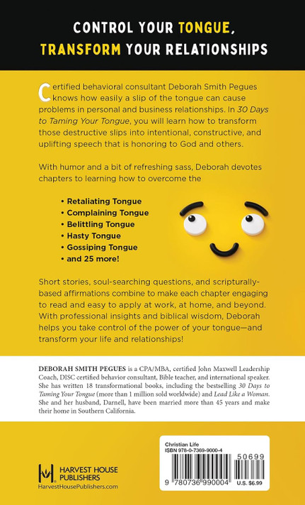 30 Days to Taming Your Tongue Back Cover