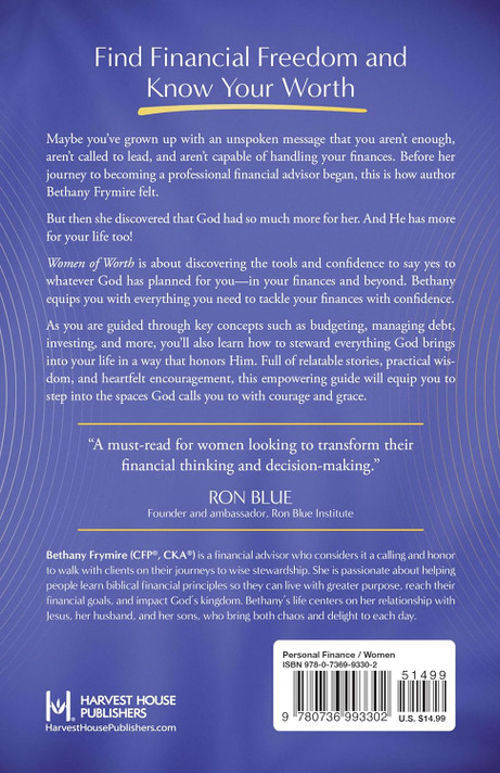 Women of Worth Back Cover