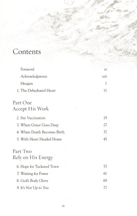 Come Thirsty Table of Contents