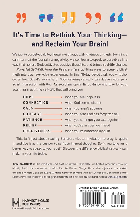 Powerful Self-Talk from the Psalms Back Cover
