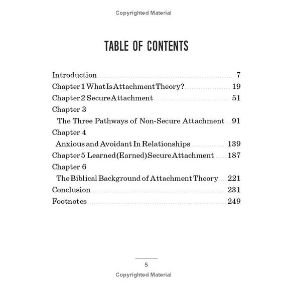 Love Styles Table of Contents