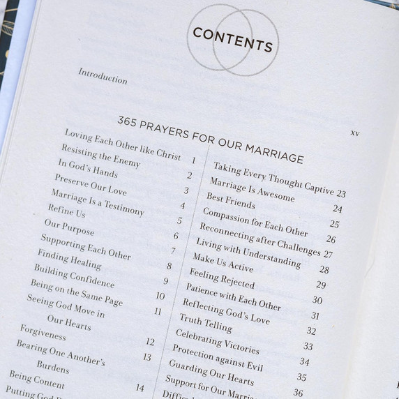 The Marriage Gift Table of Contents