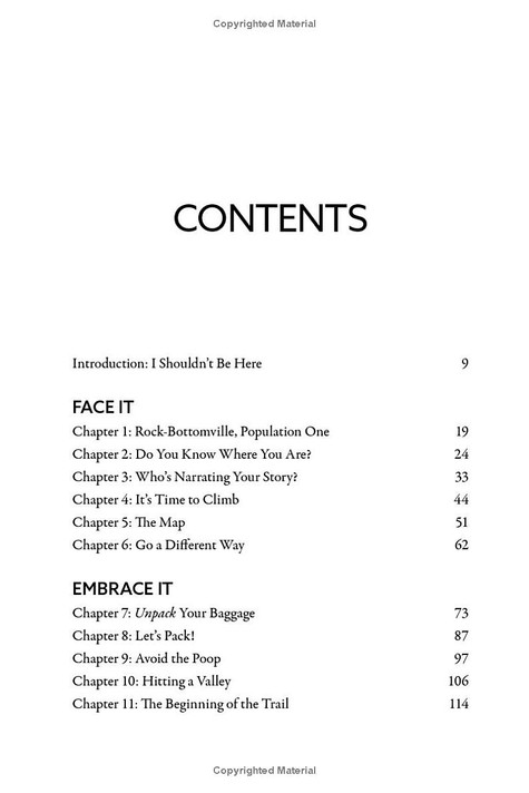The View Is Worth It Table of Contents