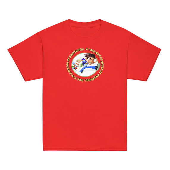 Official Average Boy Podcast “Person of Positivity” Youth T-Shirt - Red