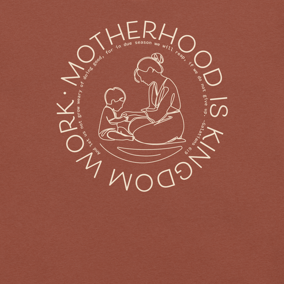 Practice Makes Parent – Motherhood Is Kingdom Work T-Shirt - Heather Clay