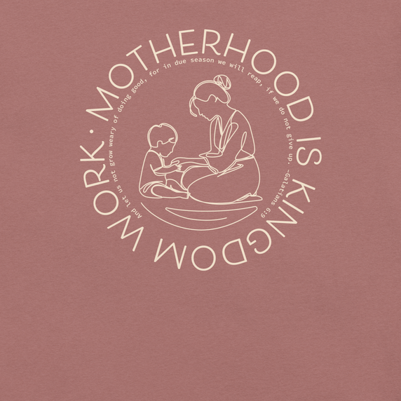 Practice Makes Parent – Motherhood Is Kingdom Work T-Shirt - Heather Mauve