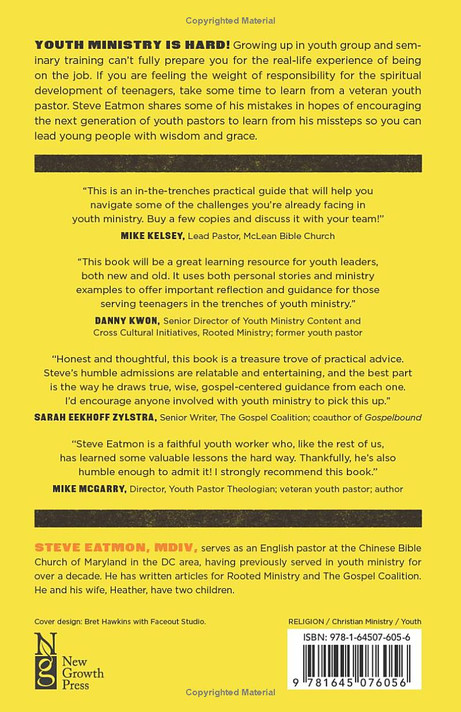 10 Mistakes I Made in Youth Ministry Back Cover
