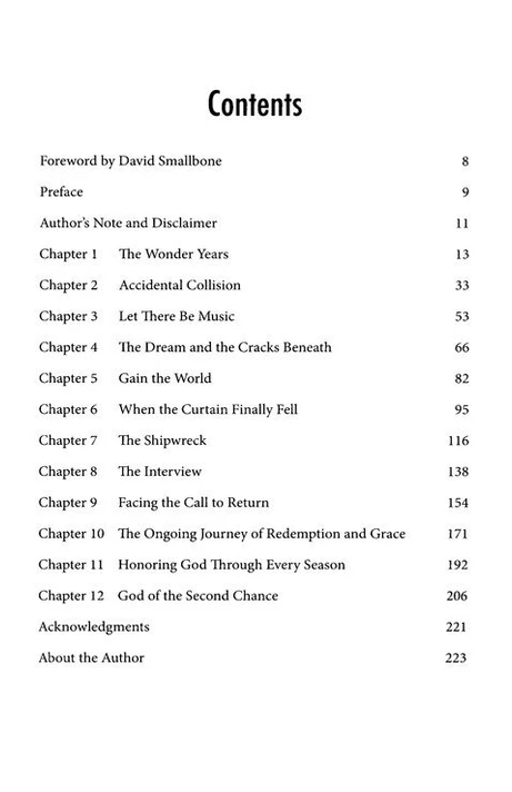 Newsboy Table of Contents
