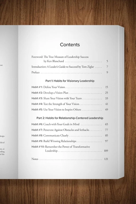 Lead to Succeed Table of Contents