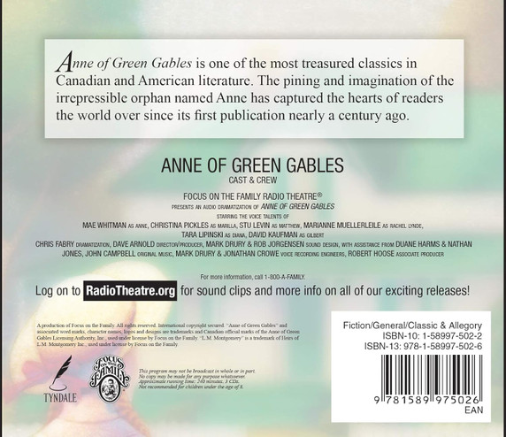 Radio Theatre: Anne of Green Gables Radio Theatre: Anne of Green Gables