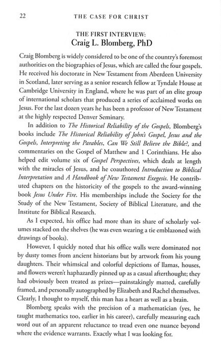 The Case for Christ: A Journalist's Personal Investigation of the Evidence for Jesus