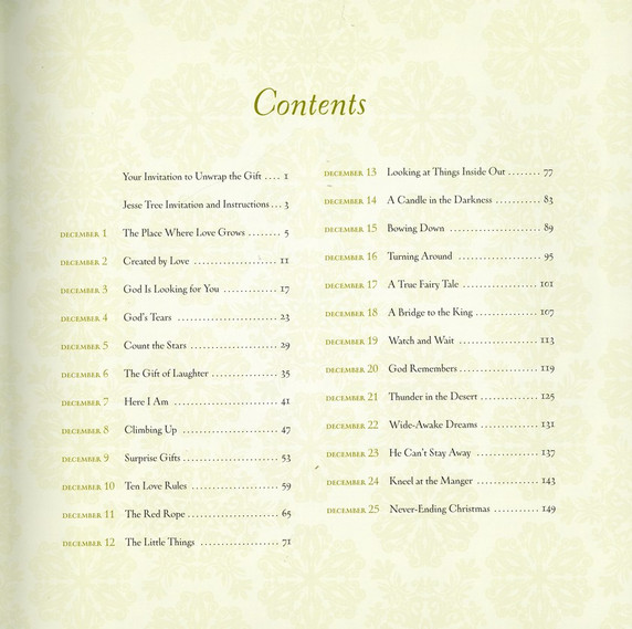 Unwrapping the Greatest Gift Table of Contents