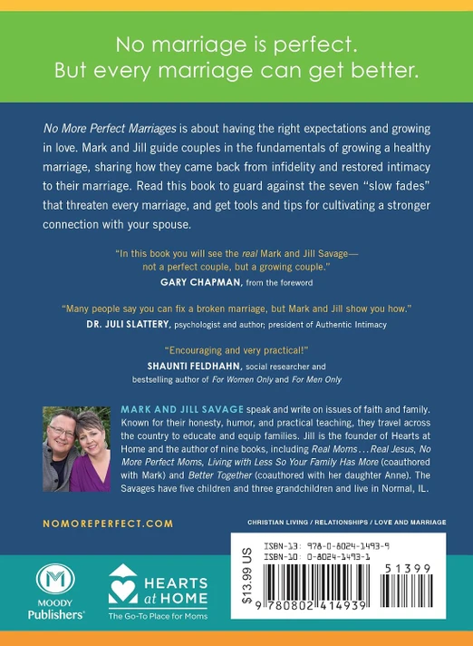 No More Perfect Marriages Back Cover