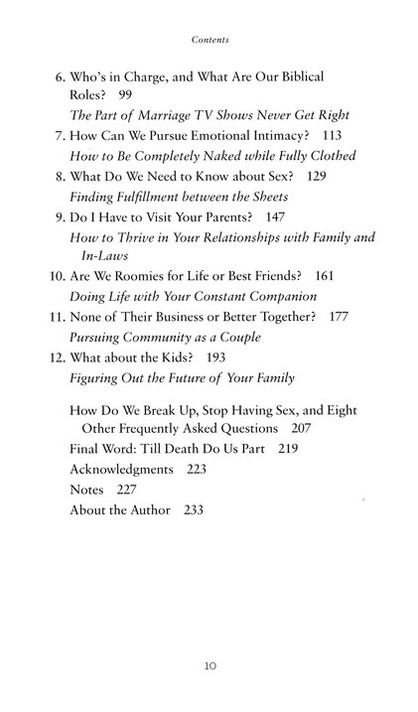 Ready or Knot? Table of Contents