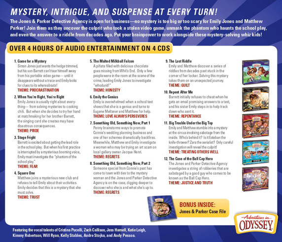 Adventures in Odyssey: The Jones & Parker Detective Agency Collection Adventures in Odyssey: The Jones & Parker Detective Agency Collection
