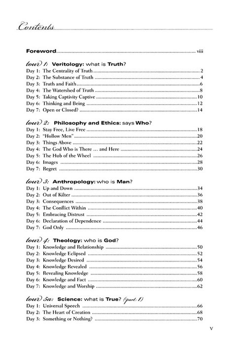 The Truth Project Daily Travelogue The Truth Project Daily Travelogue