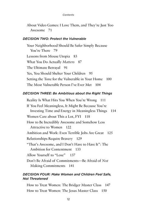 The Men We Need Table of Contents The Men We Need Table of Contents