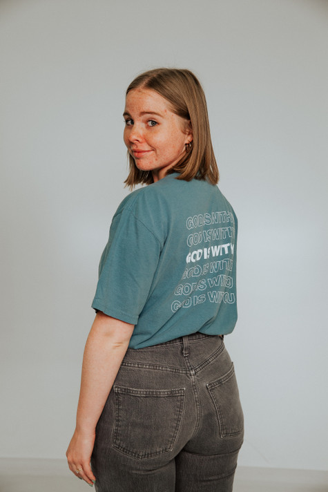 Bring Your Bible Day Blue T-Shirt Side