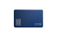 A back-facing image of a Life360 Tile Slim - Navy Blaze