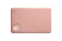 A front-facing image of a Life360 Tile Slim - Blush