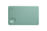 A front-facing image of a Life360 Tile Slim - Seaglass