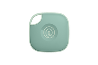 A front-facing image of a Life360 Tile  - Seaglass