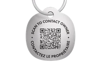 Image of the back of the Life360Pet Tag