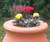 190L Castilla Rain Barrel with decorative planter - outside