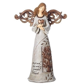 9" Tree of Life Angel with Heart