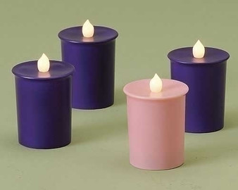 LED Advent Votive Candles