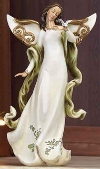 Angel Figure with Garden Vine