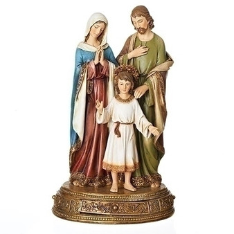 10.5" HOLY FAMILY ON BASE KEEPSAKE