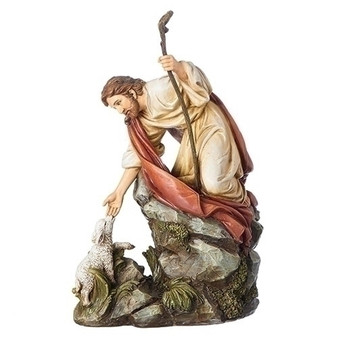 10.5" Jesus with Lamb Statue