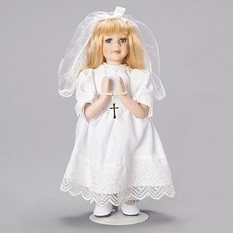 Blonde Communion Doll