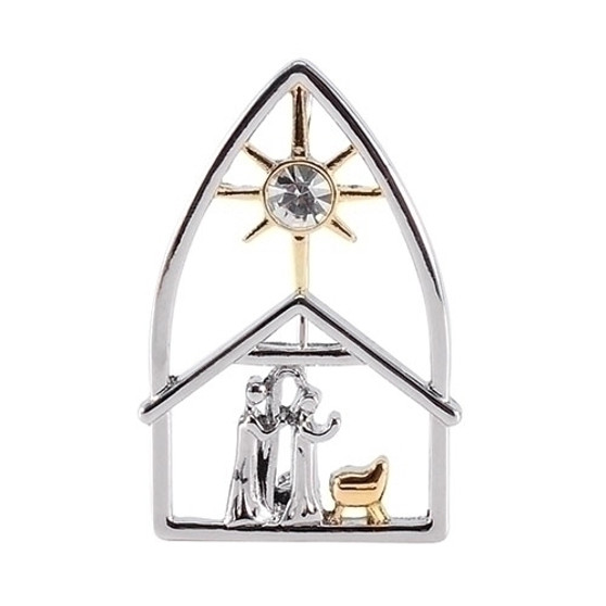 Oh Holy Night Nativity Pin