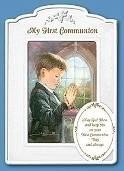 Boys Porcelain Communion Frame