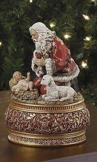 Kneeling Santa with Christ Child