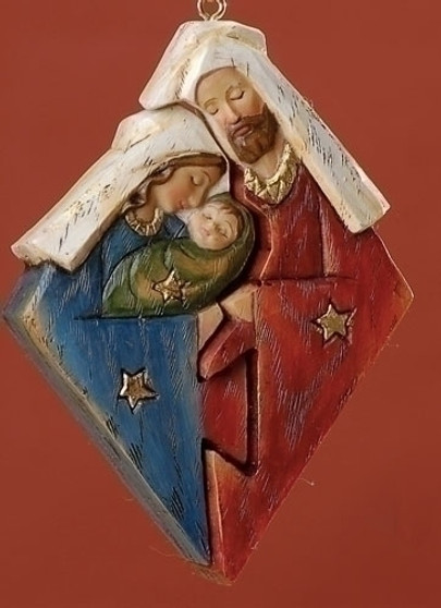 Holy Family Puzzle Ornament