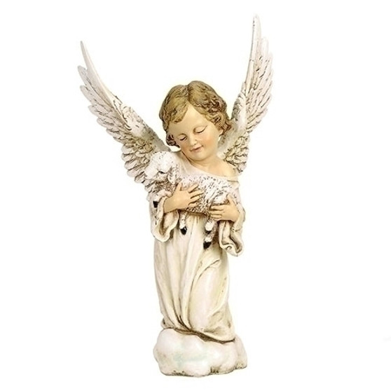 Cherub with Lamb Figure