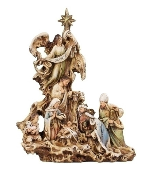 Nativity Figure Carved in Branches