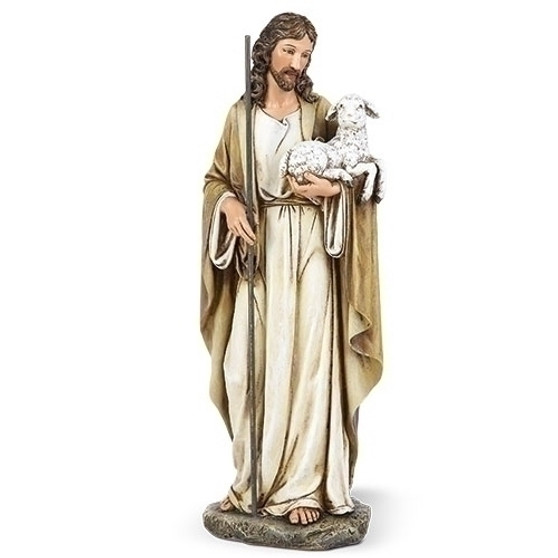 10" GOOD SHEPHERD STATUE