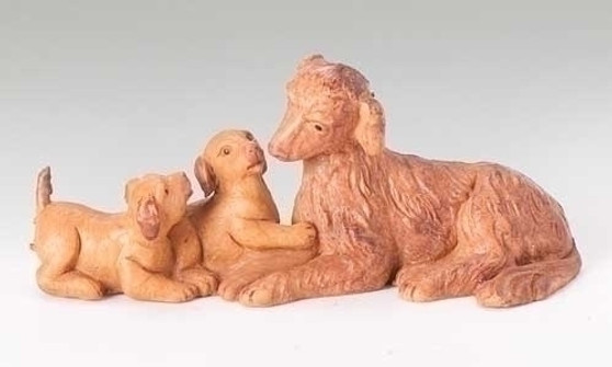 Dog Family Figure Fontanini