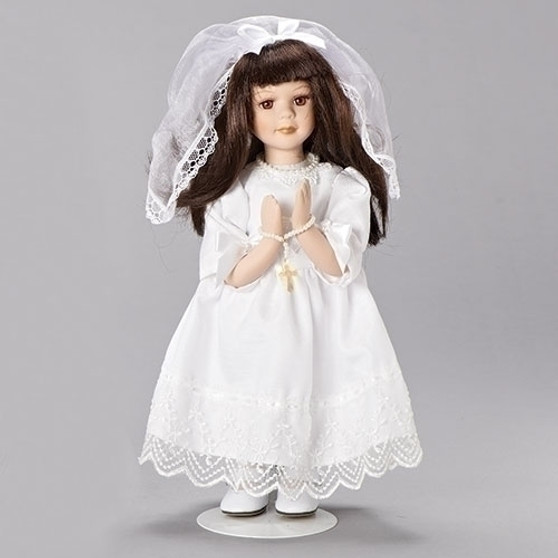 Brunette Communion Doll