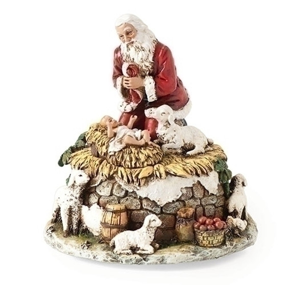Musical 5.75" Kneeling Santa