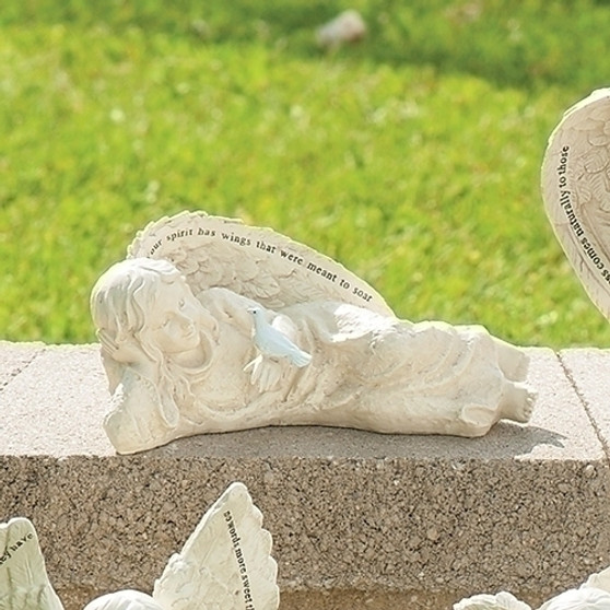 Cherub with Verse Statue