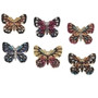 6 Memorial Butterfly Pins, Assorted Colors