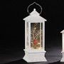 12" LED Lantern with Cardinal Swirl