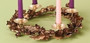 Gold/Copper Berry Advent Wreath
