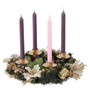 Advent Wreath with Gold Accents