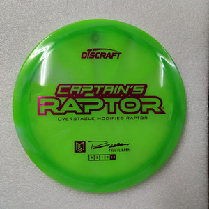 Discraft 2025 Captain's Raptor - Paul Ulibarri Limited Edition - Z Swirl - | 9 | 3 | 1 | 4 | - Overstable - #4 - 173-174g Discraft 2025 Captain's Raptor - Paul Ulibarri Limited Edition - Z Swirl - | 9 | 3 | 1 | 4 | - Overstable - #4 - 173-174g